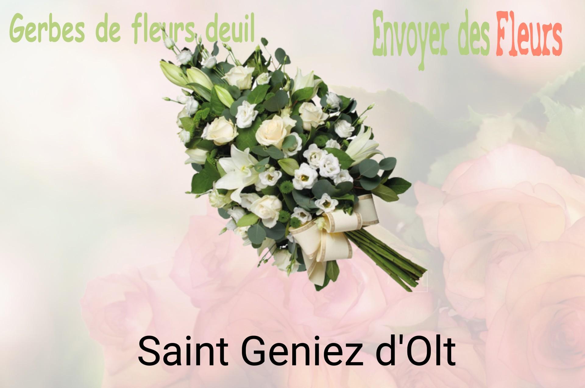Gerbe de fleurs de deuil livrée à Saint-Geniez-d'Olt